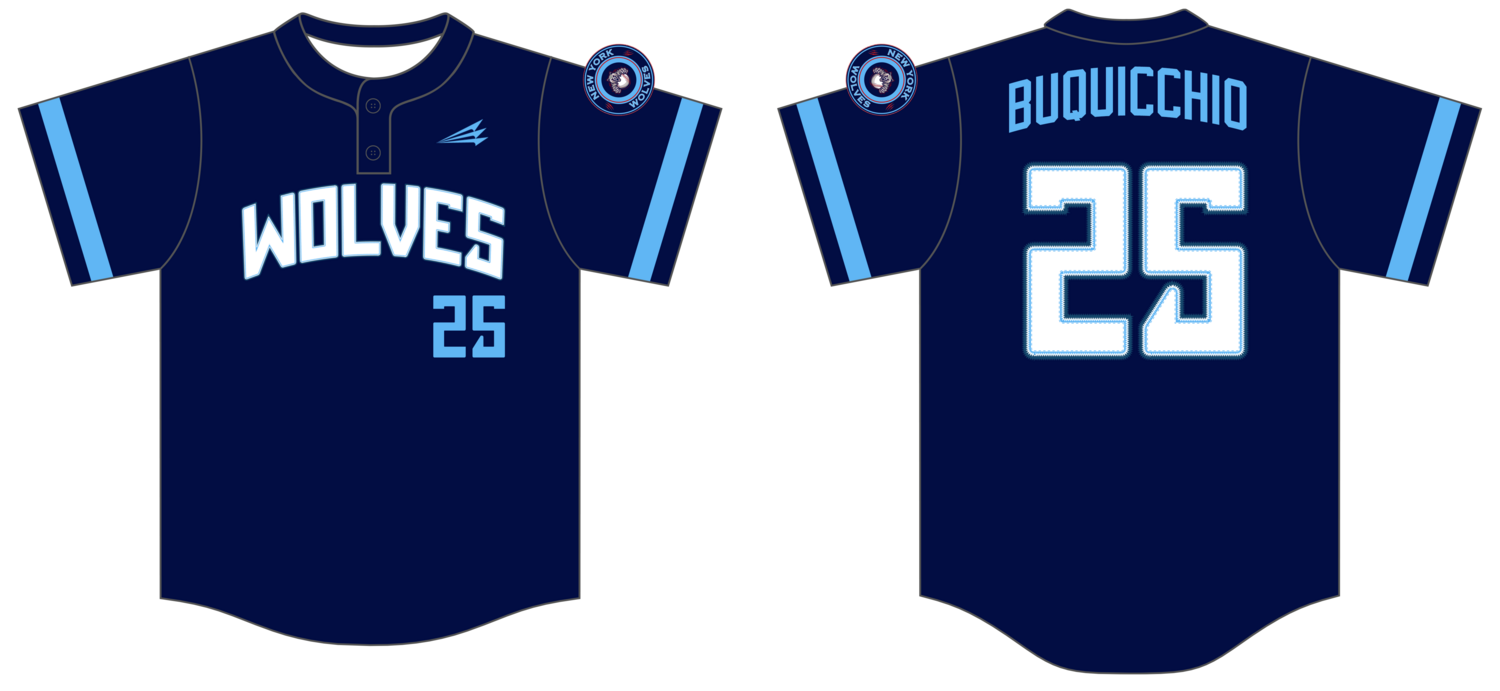 NY Wolves Custom NanoDri Baseball Jersey #J5E