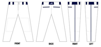 NY Wolves Custom Athletic Baseball Pant #BP5B
