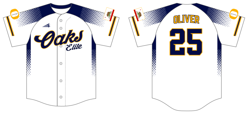 Oaks Elite Custom HexaFlex Baseball Jersey #J1C