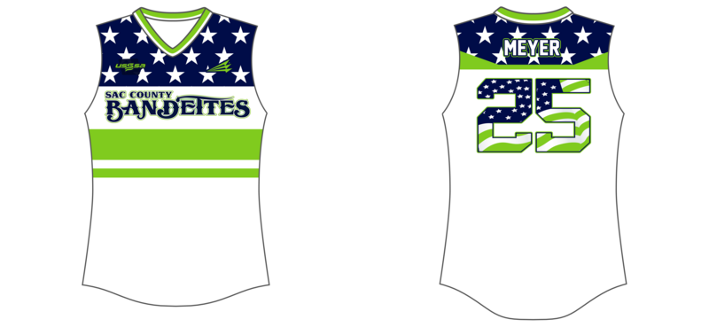 Sac County Bandits Custom HexaFlex Softball Jersey #J5B
