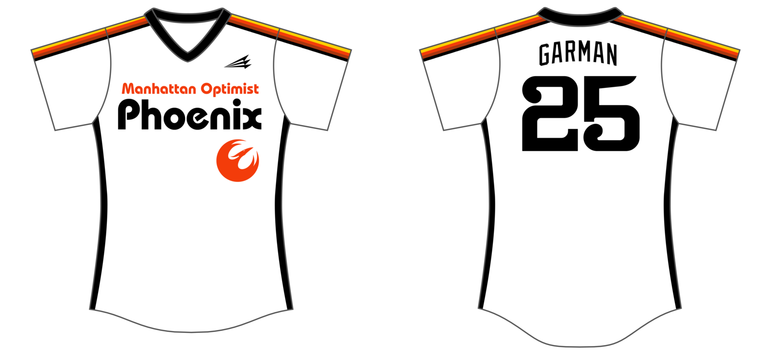 Manhattan Optimist Phoenix Custom NanoDri Softball Jersey #J3b