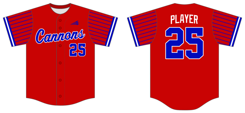 Cannons (Max Sports) Custom Nanodri Baseball Jersey #J5