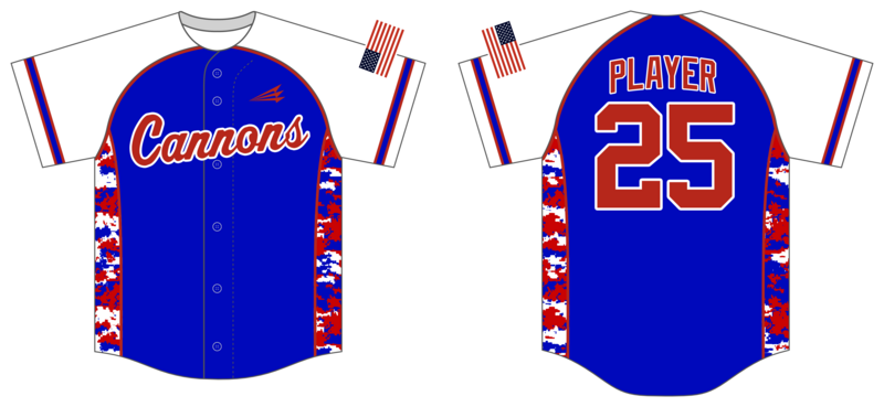Cannons (Max Sports) Custom Nanodri Baseball Jersey #J3C