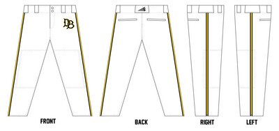 Quincy Dirtbags Stacheman Elite Custom Long Baseball Pants #BP17C