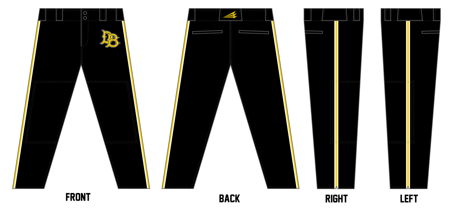 Quincy Dirtbags Stacheman Elite Custom Long Baseball Pants #BP19B