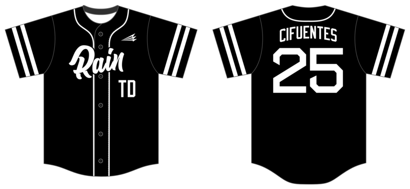 Florida Topdog Rain Custom NanoDri Baseball Jersey #J1