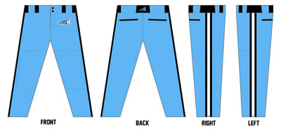Fear 808 Custom Long Relaxed Baseball Pant #BP6B
