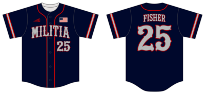 Valley Forge Militia Custom HexaFlex Baseball Jersey #J1D