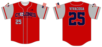 Cicero Cyclones Custom HexaFlex Baseball Jersey #J7C