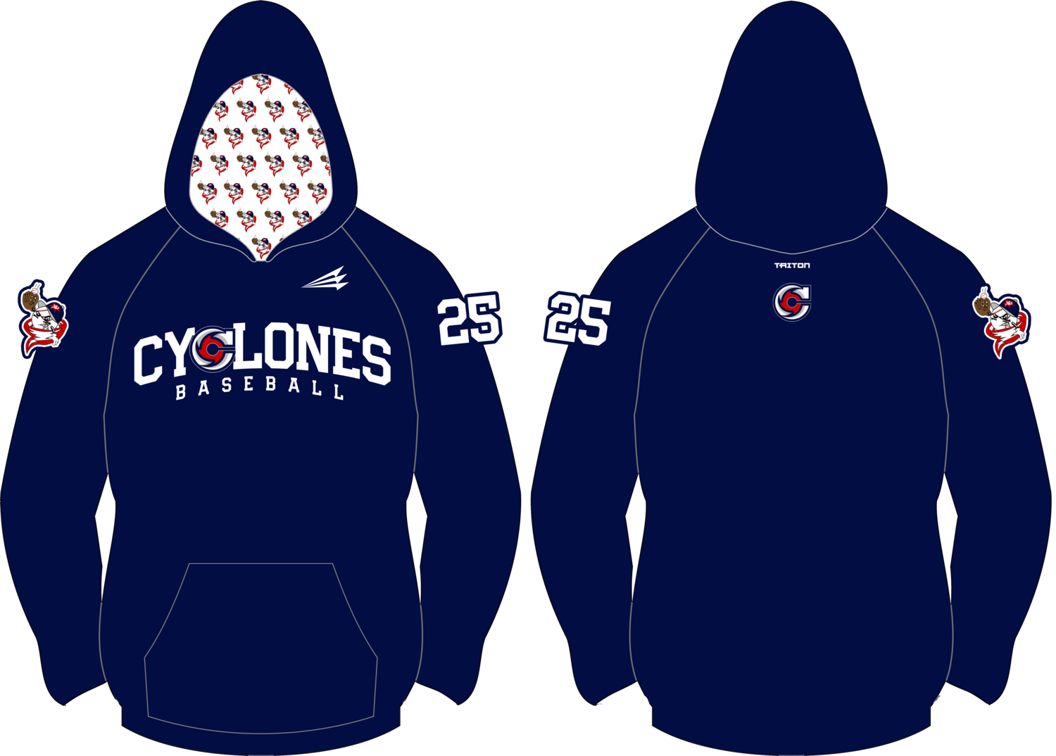 Cicero Cyclones Custom Vulcan Hoodie #VH3B