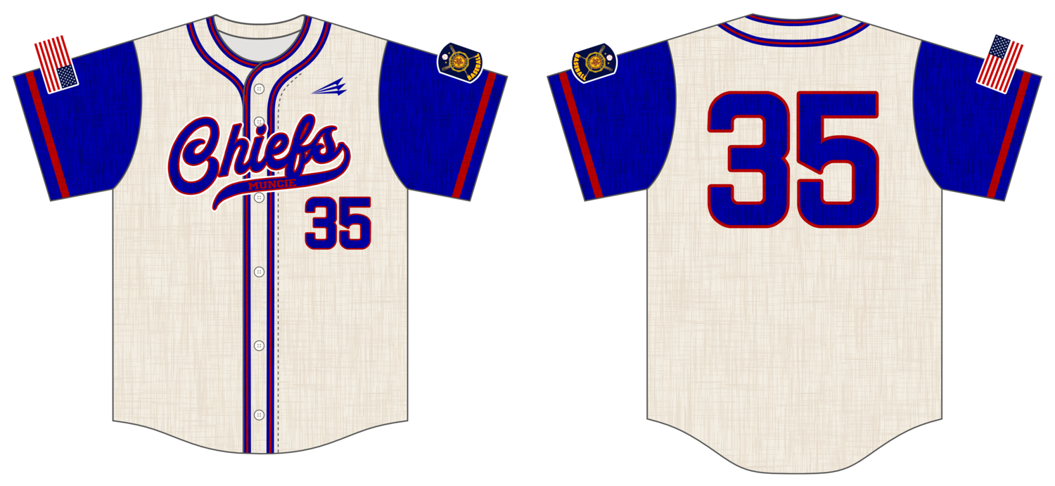 Post 19 Muncie Chiefs Custom Hexaflex Baseball Jersey #J1B