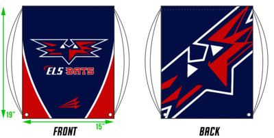 ELS Bats Custom Drawstring Bag #DB1