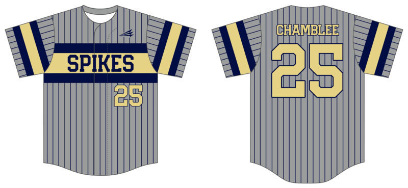 Golden Spikes (Max Sports) Custom Nanodri Baseball Jersey #J3B