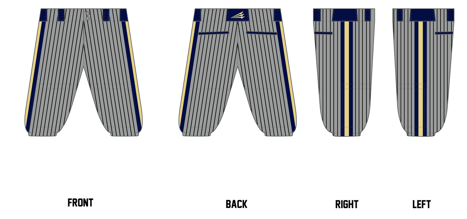 Golden Spikes (Max Sports) Stacheman Elite Custom Knicker Baseball Pants #BP3D