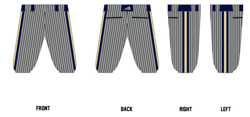 Golden Spikes (Max Sports) Stacheman Elite Custom Knicker Baseball Pants #BP3D