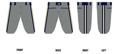 Golden Spikes (Max Sports) Stacheman Elite Custom Knicker Baseball Pants #BP3D