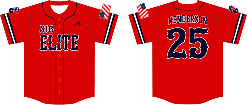 316 Elite Custom NanoDri Baseball Jersey #J1