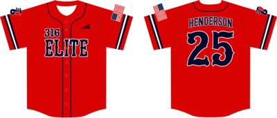 316 Elite Custom NanoDri Baseball Jersey #J1