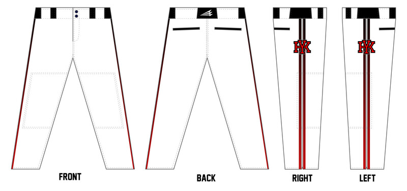 Southern Kentucky Aces Custom Long Relaxed Baseball Pant #BP9B