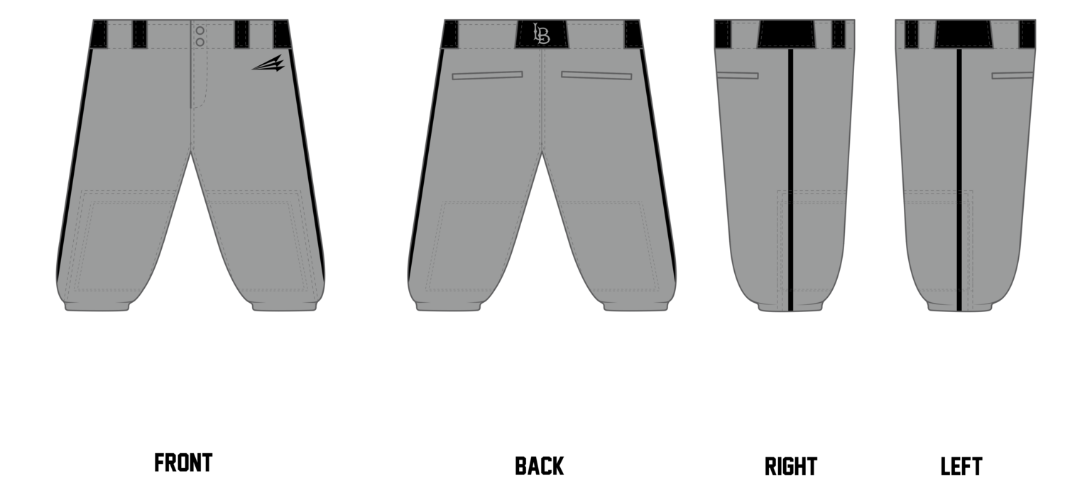 Lubbock Bombers Custom Knicker Baseball Pant #BP1B