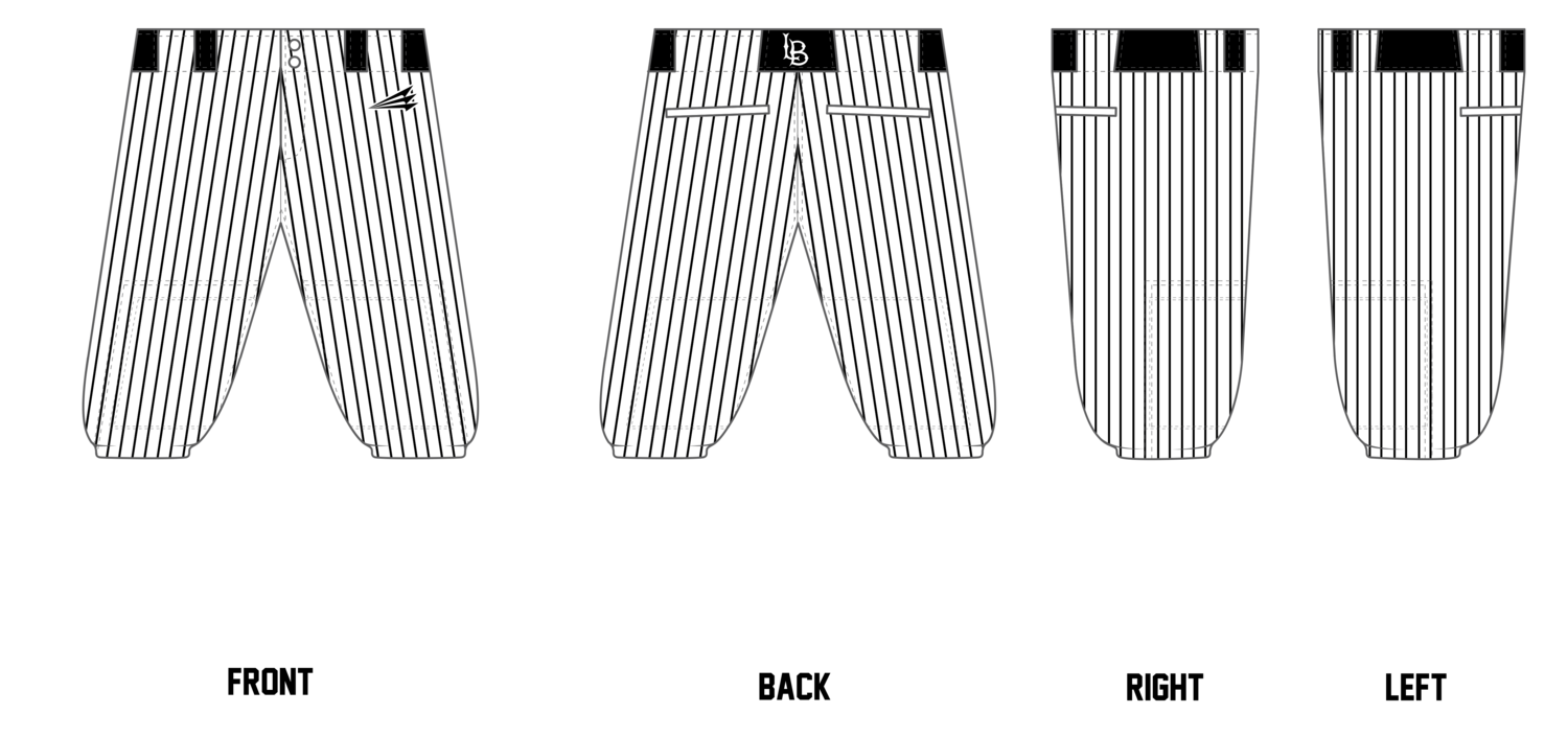 Lubbock Bombers Custom Knicker Baseball Pant #BP5
