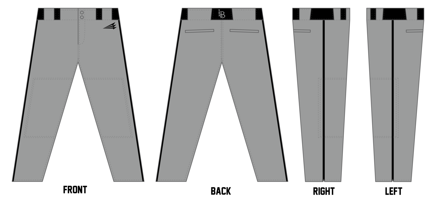 Lubbock Bombers Custom Relaxed Baseball Pant #BP1