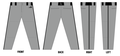 Lubbock Bombers Custom Relaxed Baseball Pant #BP1
