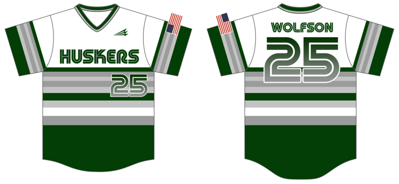 Yorktown Huskers Custom HexaFlex Baseball Jersey #J10c
