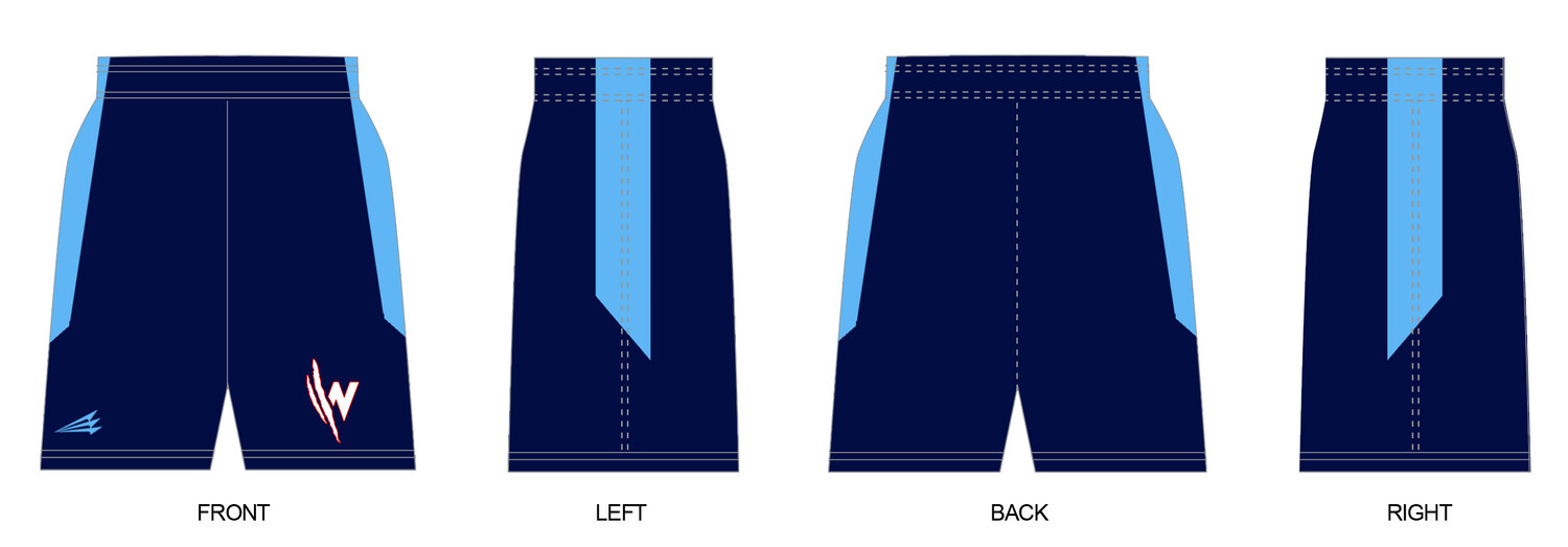 NY Wolves Custom Revolution Pocket Shorts #RV1