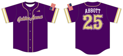 Sullivan Golden Arrows Custom Hexaflex Baseball Jersey #J1C
