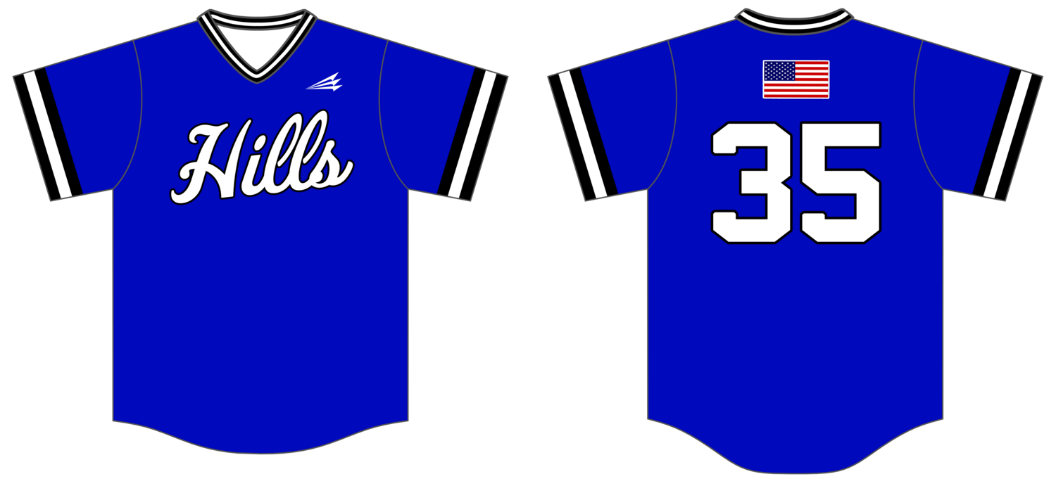 Warren Hills HS Custom HexaFlex Baseball Jersey #J3b