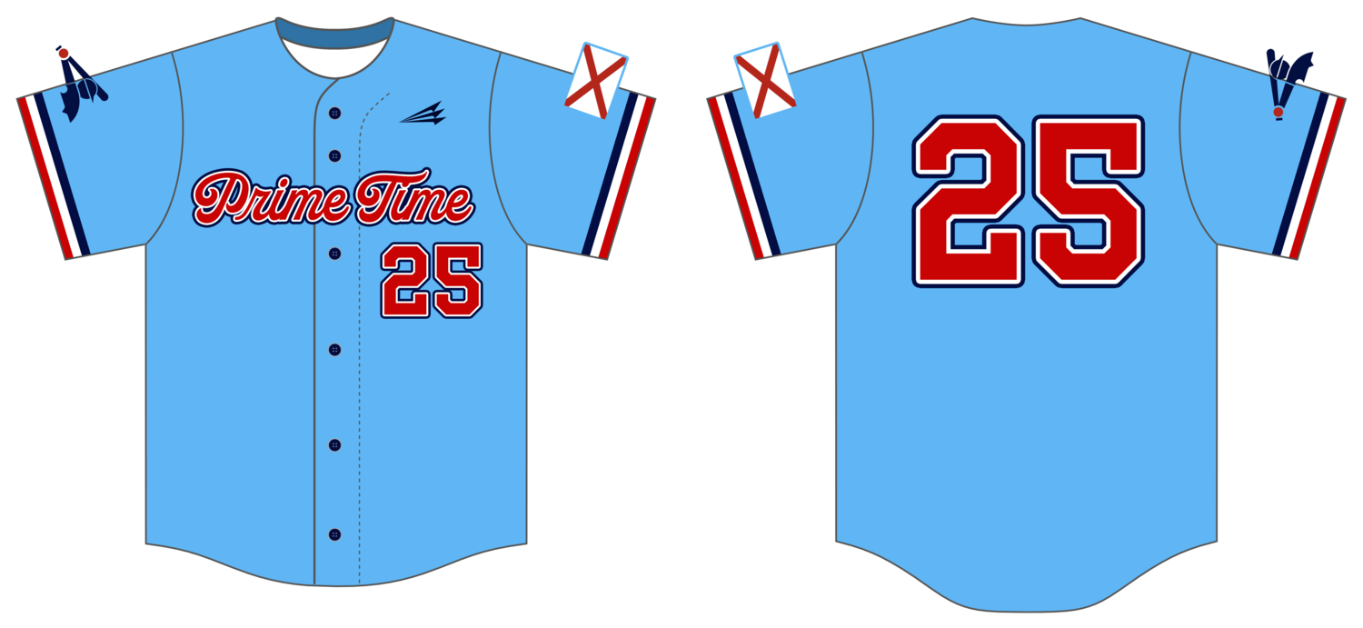 Prime Time Baseball 12U Custom Pro-Premier Baseball Jersey #J4