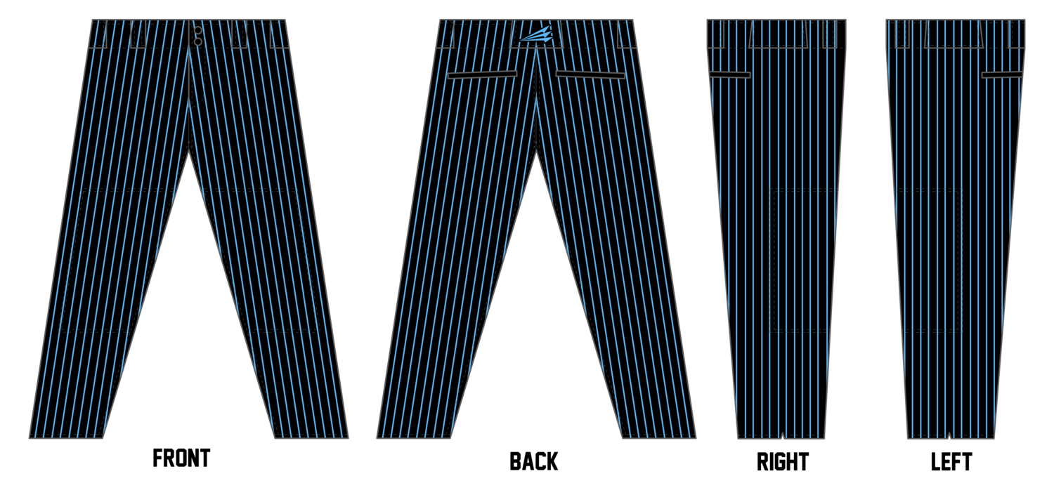 Salina Spikes Custom Long Relaxed Baseball Pant #BP22d
