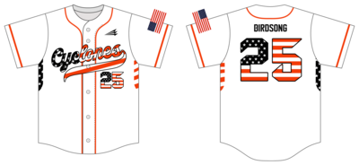 Cyclones (Treadway) Custom HexaFlex Baseball Jersey #J10b