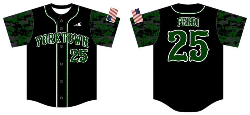 Yorktown 8U Titans Custom NanoDri Baseball Jersey #J13b