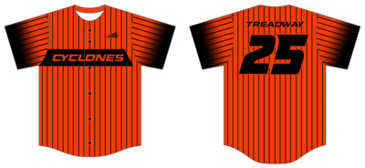 Cyclones (Treadway) Custom HexaFlex Baseball Jersey #J9