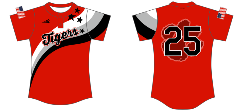 West Blocton Tigers Softball Custom HexaFlex Softball Jersey #J7C