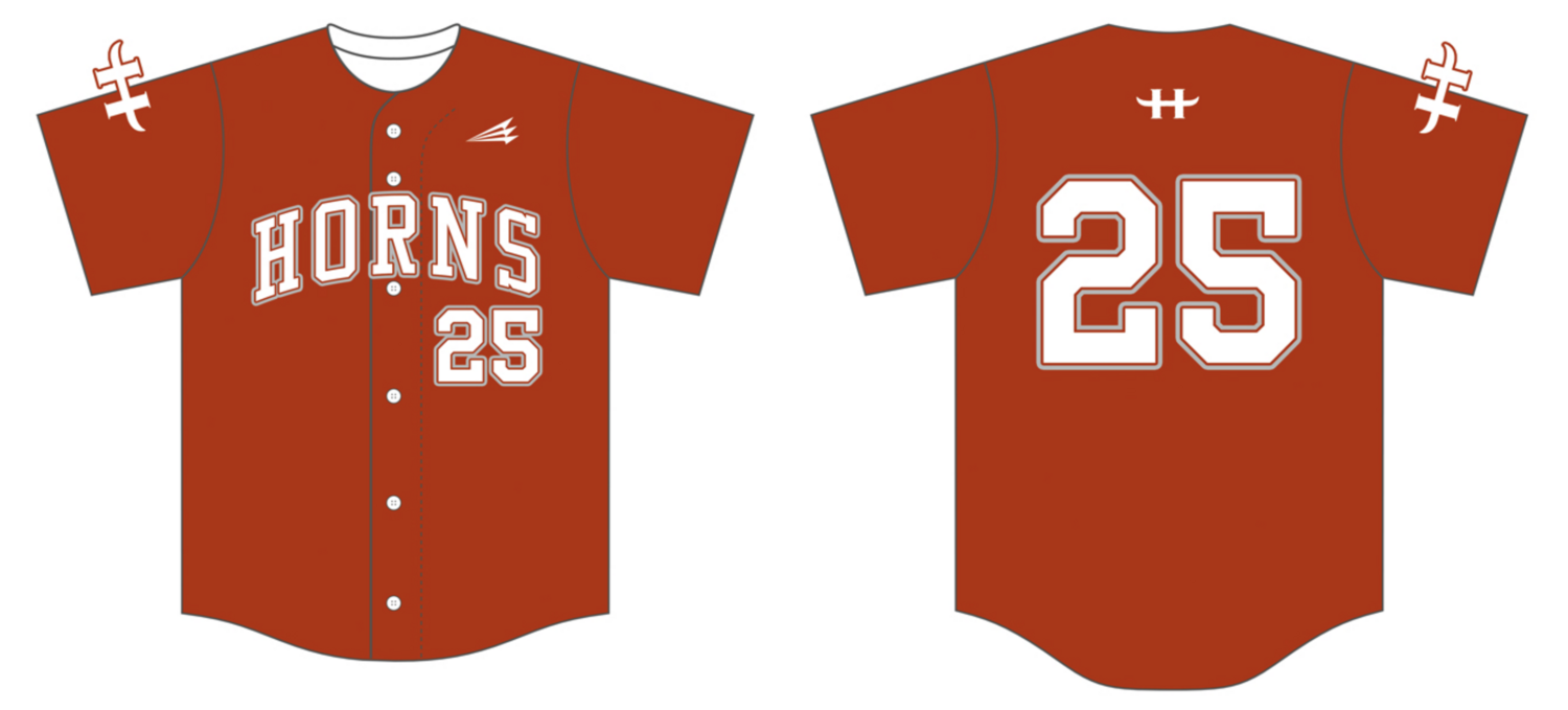 Austin Horns Custom NanoDri Baseball Jersey #J16D