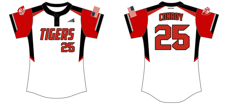 West Blocton Tigers Middle Custom HexaFlex Softball Jersey #J5