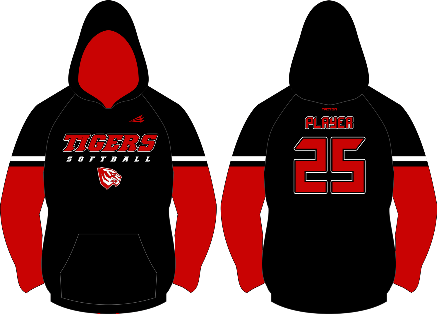 West Blocton Tigers Middle Custom Vulcan Hoodie #VH2