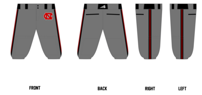 North Caldwell Knights Custom Knicker Baseball Pant #BP5b