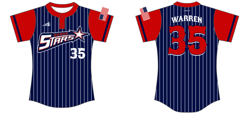 Osage Stars Custom NanoDri Softball Jersey #J2c