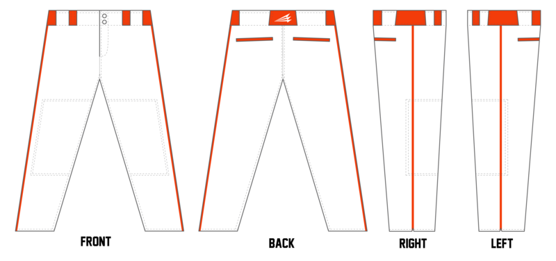 Austin United Tigers Custom Long Relaxed Baseball Pant #BP11a