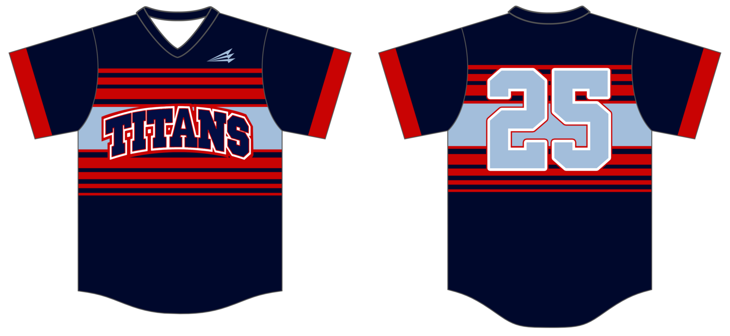 Titans Baseball Club (Sharp) Custom HexaFlex Baseball Jersey #J6c