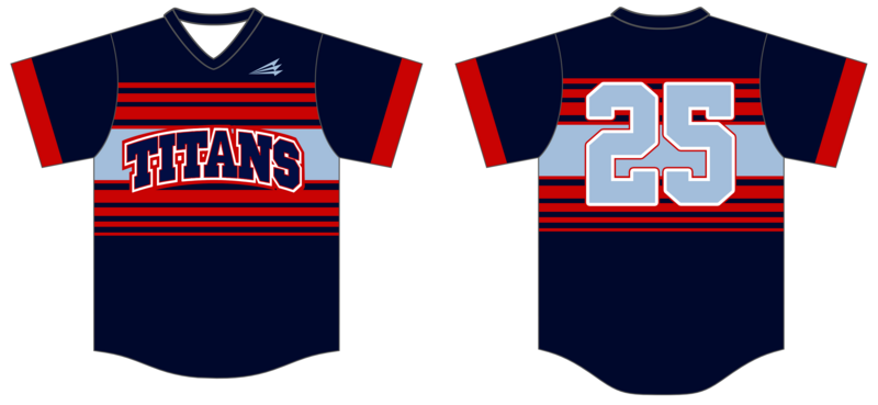 Titans Baseball Club (Sharp) Custom HexaFlex Baseball Jersey #J6c