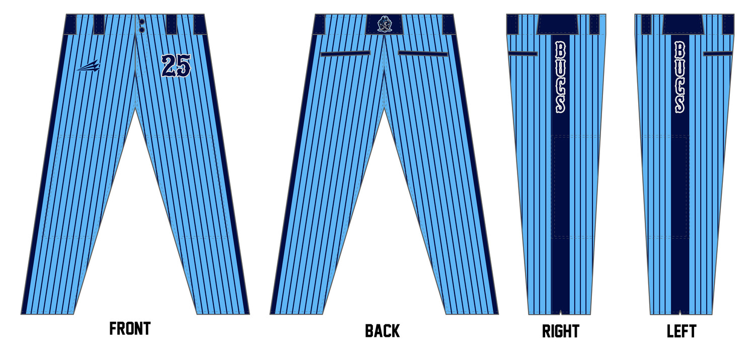 Bucs (Leger) Custom Long Baseball Pant #BP7C