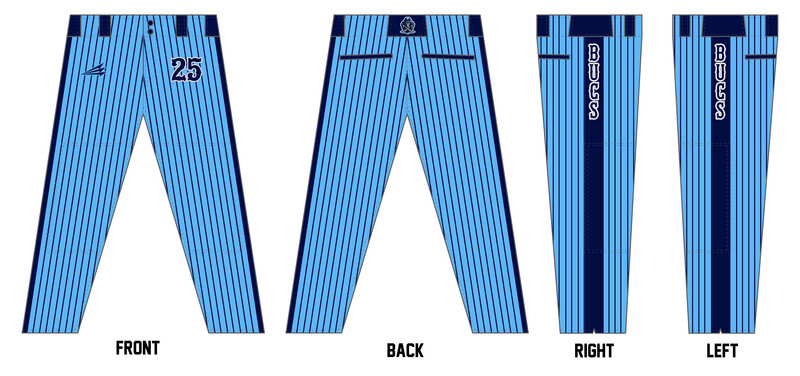 Bucs (Leger) Custom Long Baseball Pant #BP7C