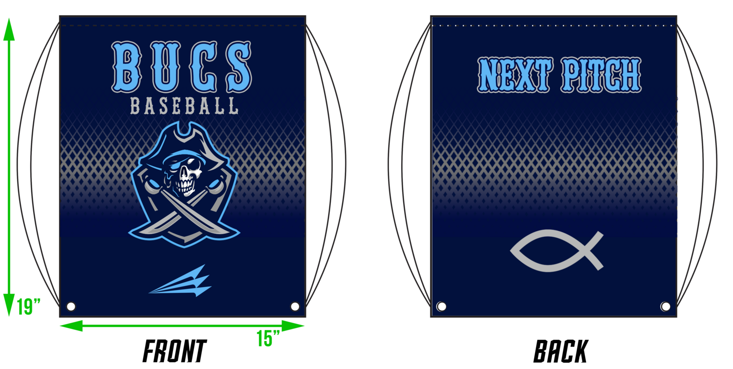 Bucs (Leger) Custom Drawstring Bag #DB1