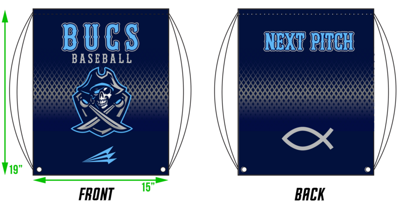 Bucs (Leger) Custom Drawstring Bag #DB1