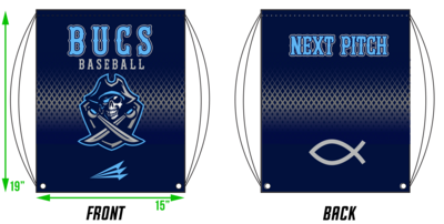Bucs (Leger) Custom Drawstring Bag #DB1